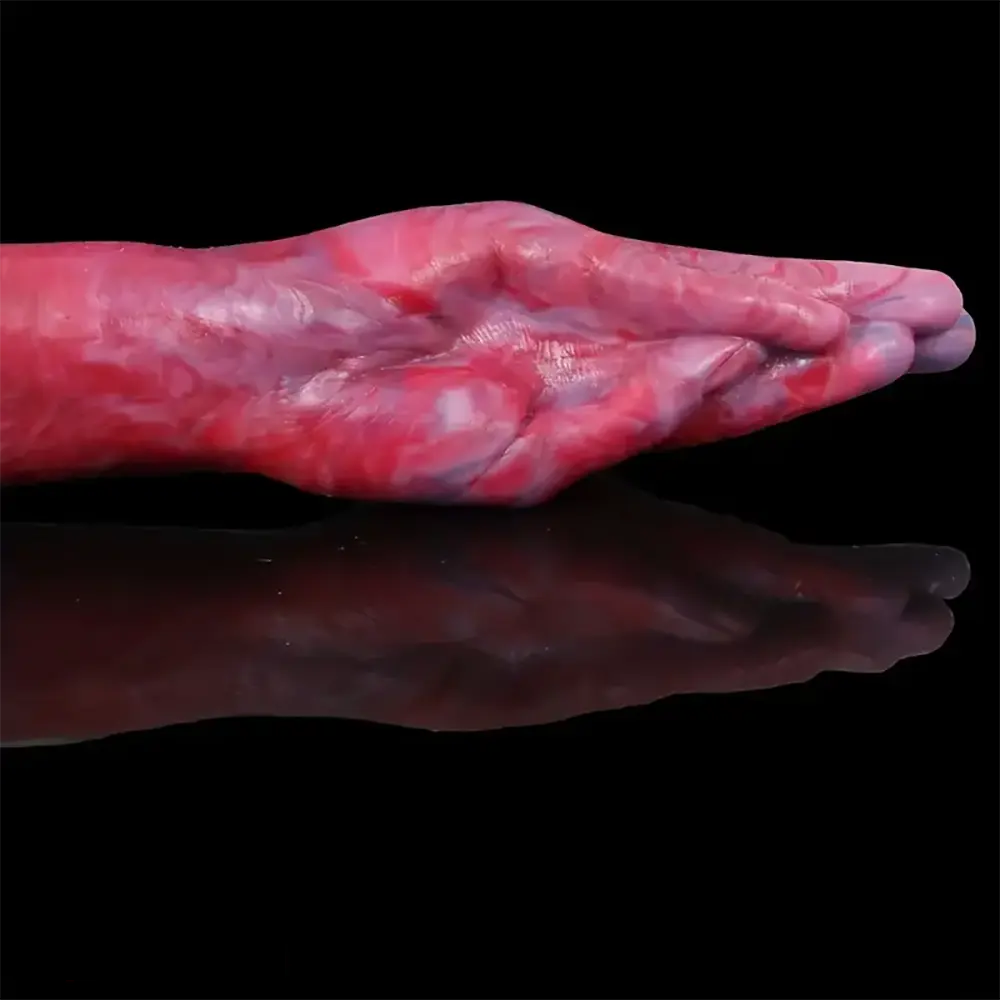 16.1in Palm Deer Cock Double-headed Unusual Penis Hand Fist Dildo