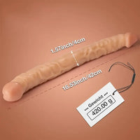 16.53in Realistic Double-Ended Dildo Adult Sex Toy For Lesbian G-spot
