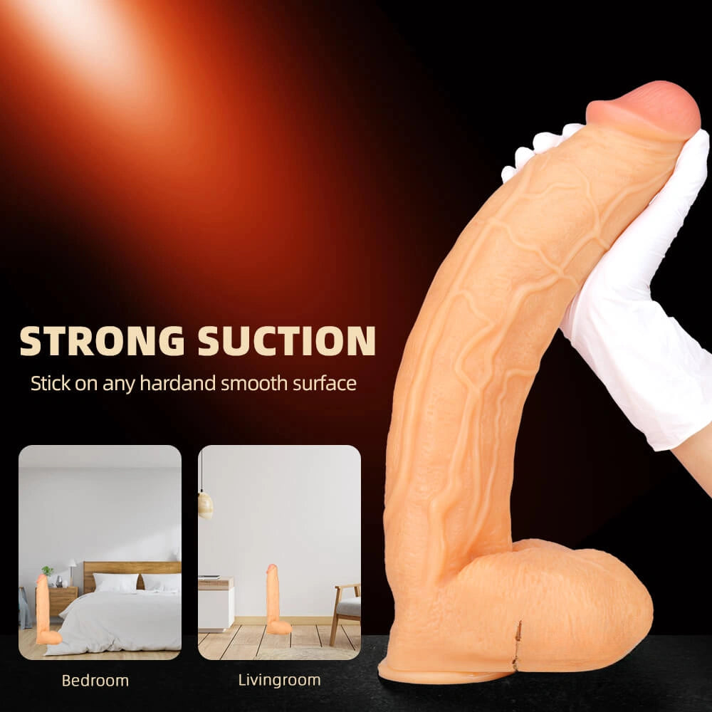 16.53in Realistic Huge Thick european Amerian Dildo For Women
