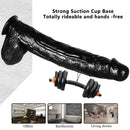 16.53in Thick Super Big Black Real Dildo For Anal Sex Stimulation