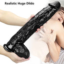 16.53in Thick Super Big Black Real Dildo For Anal Sex Stimulation