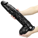 16.53in Thick Super Big Black Real Dildo For Anal Sex Stimulation
