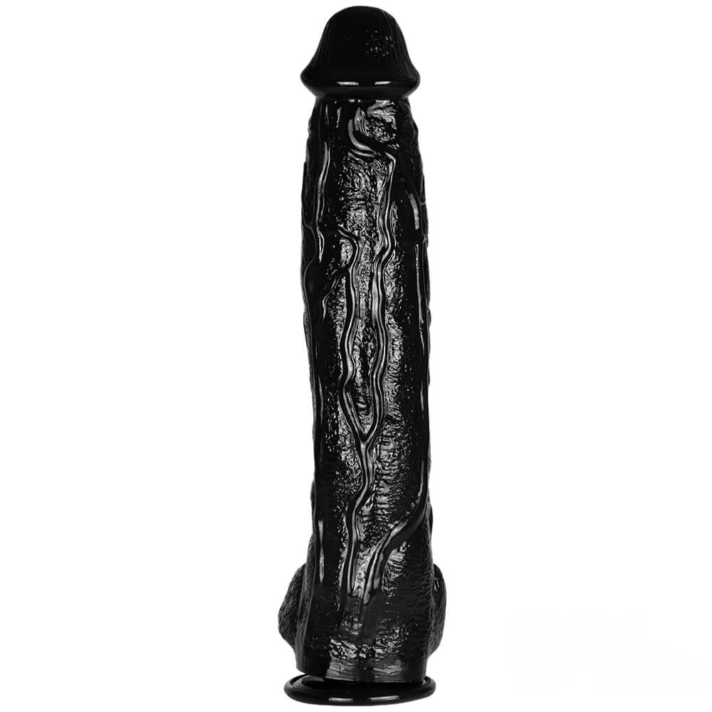 16.53in Thick Super Big Black Real Dildo For Anal Sex Stimulation