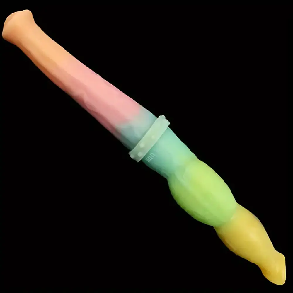 16.54in Double Sided Huge Long Soft Dog Horse Cock Lesbian Dildo