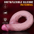 16.54in Extra-long Dual-Density Liquid Silicone Soft Huge Female Dildo