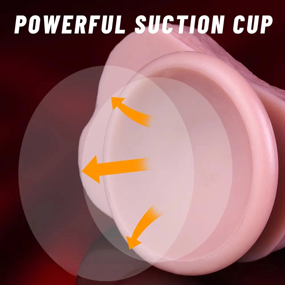 16.54in Extra-long Dual-Density Liquid Silicone Soft Huge Female Dildo