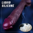 16.54in Extra-long Dual-Density Liquid Silicone Soft Huge Female Dildo