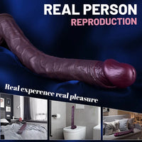16.54in Extra-long Dual-Density Liquid Silicone Soft Huge Female Dildo