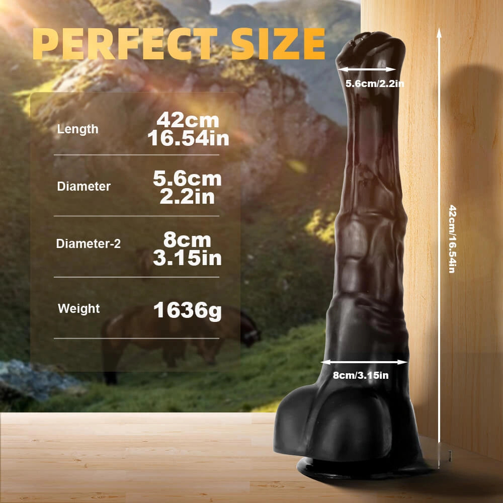16.54in Super Huge Thick Animal Horse Dildo For Love Penis