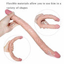 16.5in Real Lifelike Double Heads Dildo Sex Toy For Adult