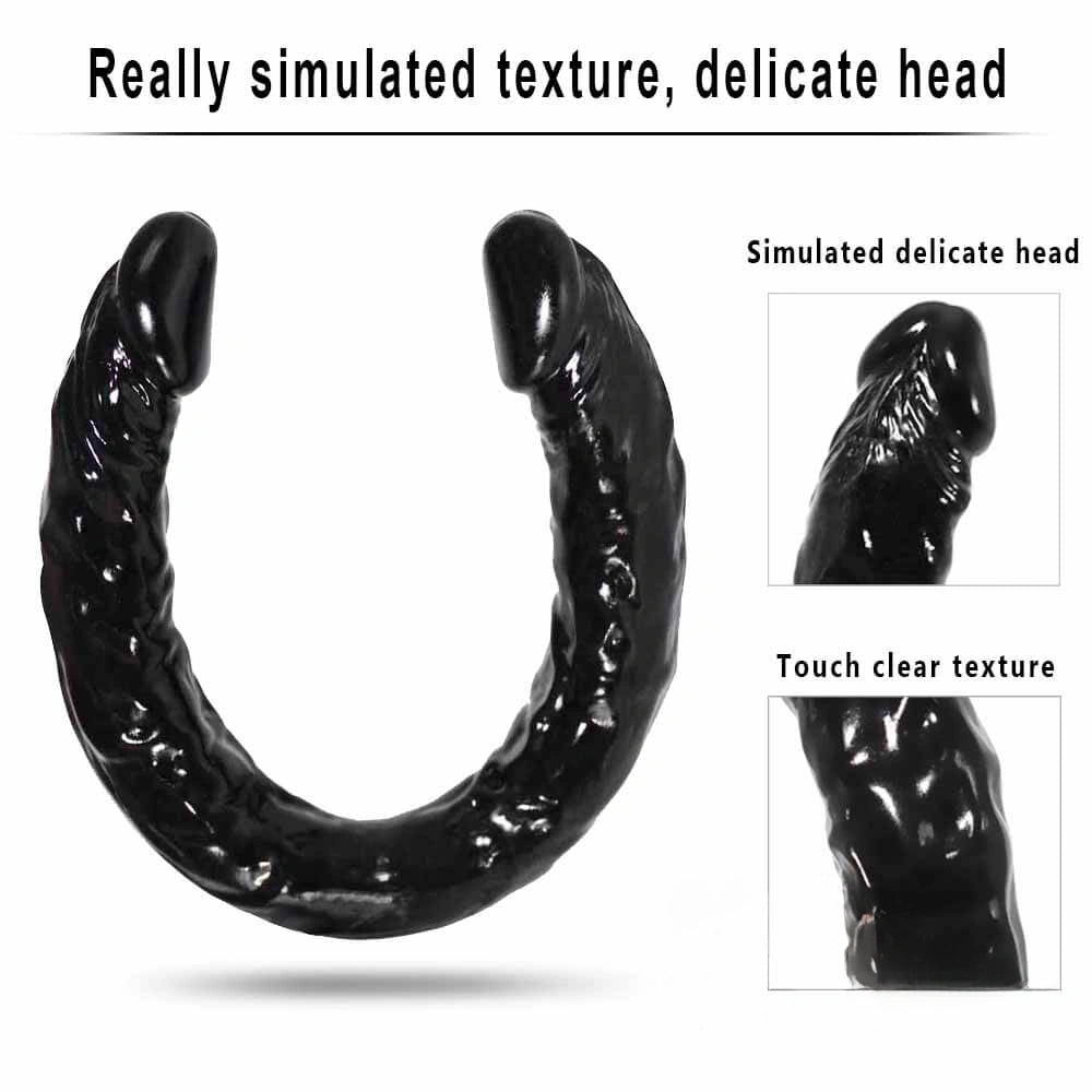 16.5in Real Lifelike Double Heads Dildo Sex Toy For Adult