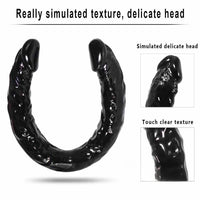 16.5in Real Lifelike Double Heads Dildo Sex Toy For Adult