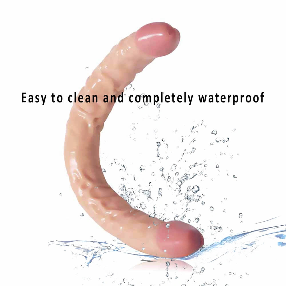 16.5in Real Lifelike Double Heads Dildo Sex Toy For Adult