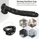 16.5in Realistic Large Long Black Anal Dildo For Male Female Sex Toy