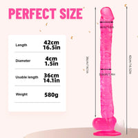 16.5in Super Long Dildo Lifelike Big Sex Toy For Masturbation