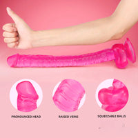 16.5in Super Long Dildo Lifelike Big Sex Toy For Masturbation