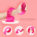 16.5in Super Long Dildo Lifelike Big Sex Toy For Masturbation
