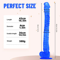16.5in Super Long Dildo Lifelike Big Sex Toy For Masturbation