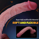16.7in Dual Density Silicone Huge Long Dildo For Hands Free Play Using Toy