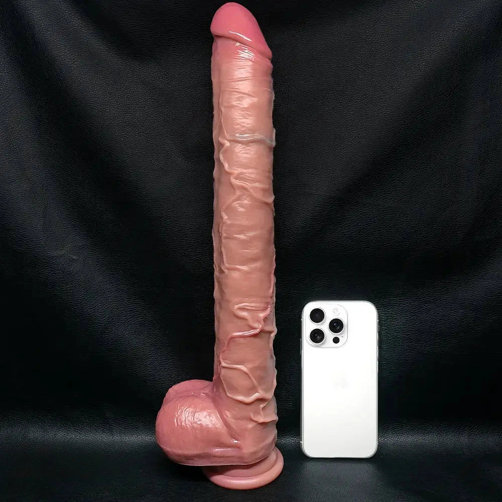 16.92in Strap on Huge Long Real Dildo For Couples Lesbian Penis Love Toy