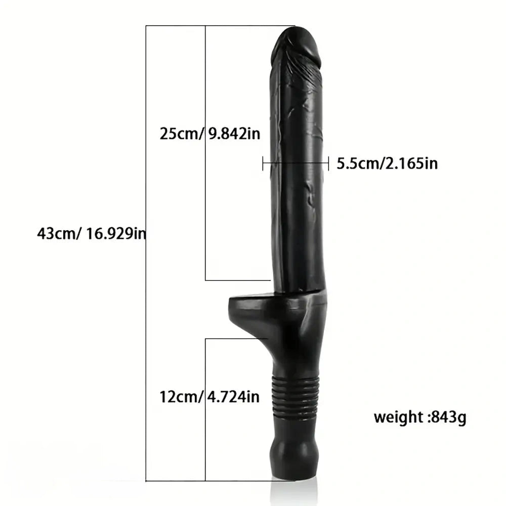 16.93in Long Huge Handle Sword Dildo For Heterosexual G-Spot Prostate