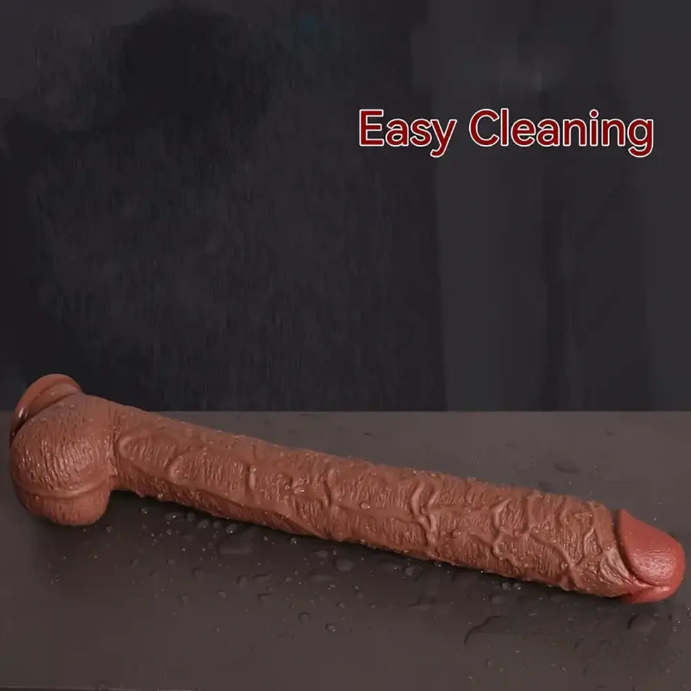 16.93in Realistic Long Large PVC Cock Dildo For Advanced Player
