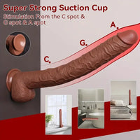 16.93in Realistic Long Large PVC Cock Dildo For Advanced Player
