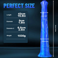 16.9in Big Fantasy Long Horse Dildo Thick Butt Plug Adult Toy