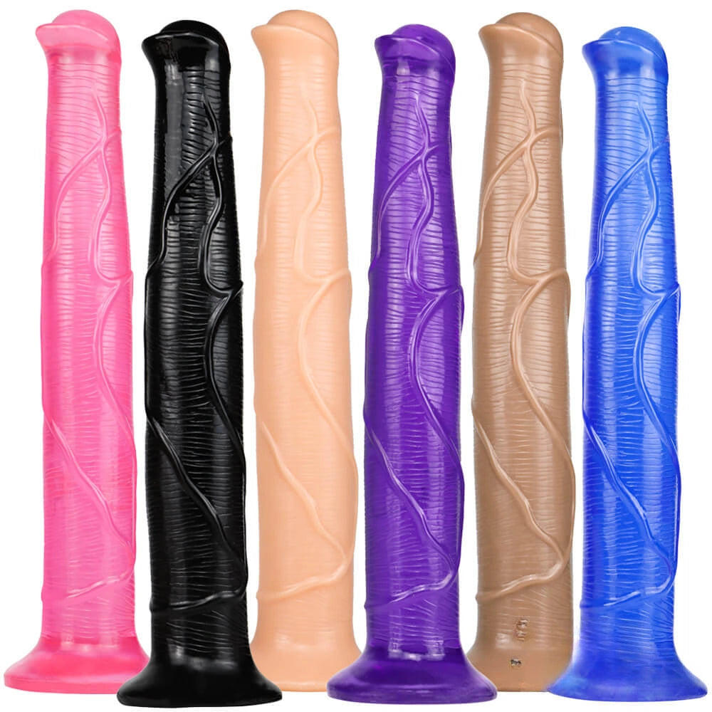 16.9in Big Long Horse Cock Dildo For BDSM Realistic Anal Toy