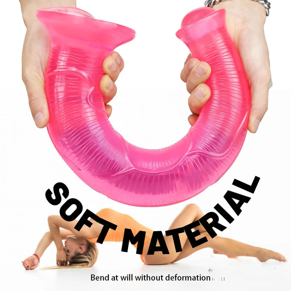 16.9in Big Long Horse Cock Dildo For BDSM Realistic Anal Toy