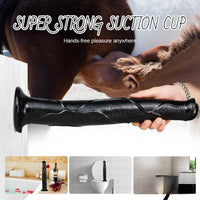 16.9in Big Long Horse Cock Dildo For BDSM Realistic Anal Toy
