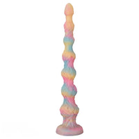 17.32in 21.25in 25.19in Luminous Pull Beads Silicone Dildo Butt Plug Rare Toy
