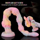 17.32in 21.25in 25.19in Luminous Pull Beads Silicone Dildo Butt Plug Rare Toy