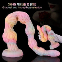 17.32in 21.25in 25.19in Luminous Pull Beads Silicone Dildo Butt Plug Rare Toy