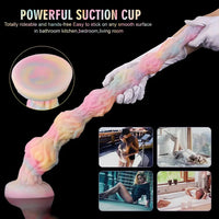 17.32in 21.25in 25.19in Luminous Pull Beads Silicone Dildo Butt Plug Rare Toy