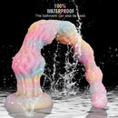 17.32in 21.25in 25.19in Luminous Pull Beads Silicone Dildo Butt Plug Rare Toy