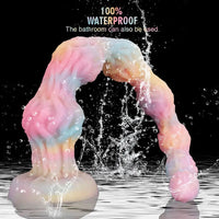 17.32in 21.25in 25.19in Luminous Pull Beads Silicone Dildo Butt Plug Rare Toy