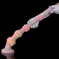 17.32in 21.25in 25.19in Luminous Pull Beads Silicone Dildo Butt Plug Rare Toy