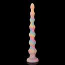 17.32in 21.25in 25.19in Luminous Pull Beads Silicone Dildo Butt Plug Rare Toy