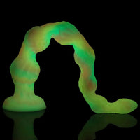 17.32in 21.25in 25.19in Luminous Pull Beads Silicone Dildo Butt Plug Rare Toy