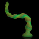17.32in 21.25in 25.19in Luminous Pull Beads Silicone Dildo Butt Plug Rare Toy