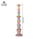 17.32in 21.25in 25.19in Luminous Pull Beads Silicone Dildo Butt Plug Rare Toy
