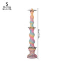 17.32in 21.25in 25.19in Luminous Pull Beads Silicone Dildo Butt Plug Rare Toy