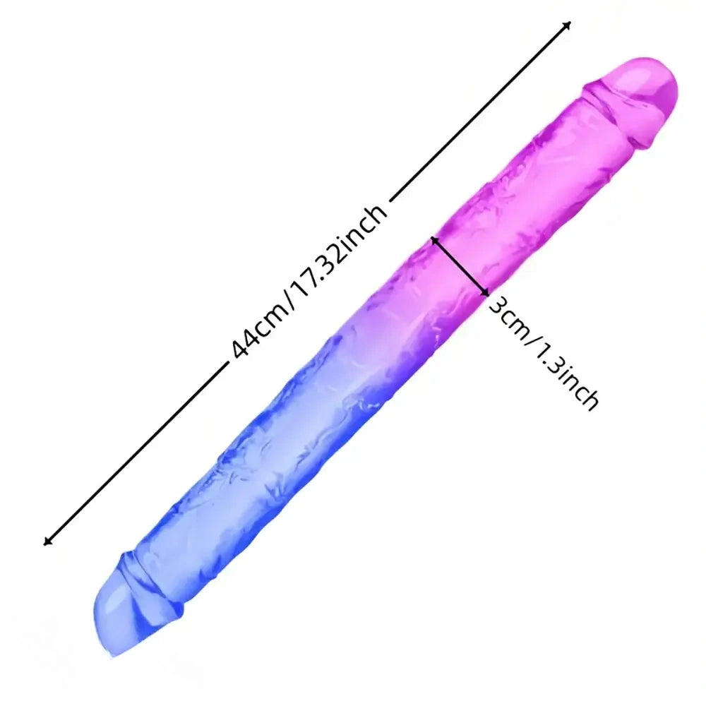 17.32in Dual-Ended Double Penetration Big Dildo For G-Spot Stimulation