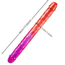17.32in Dual-Ended Double Penetration Big Dildo For G-Spot Stimulation