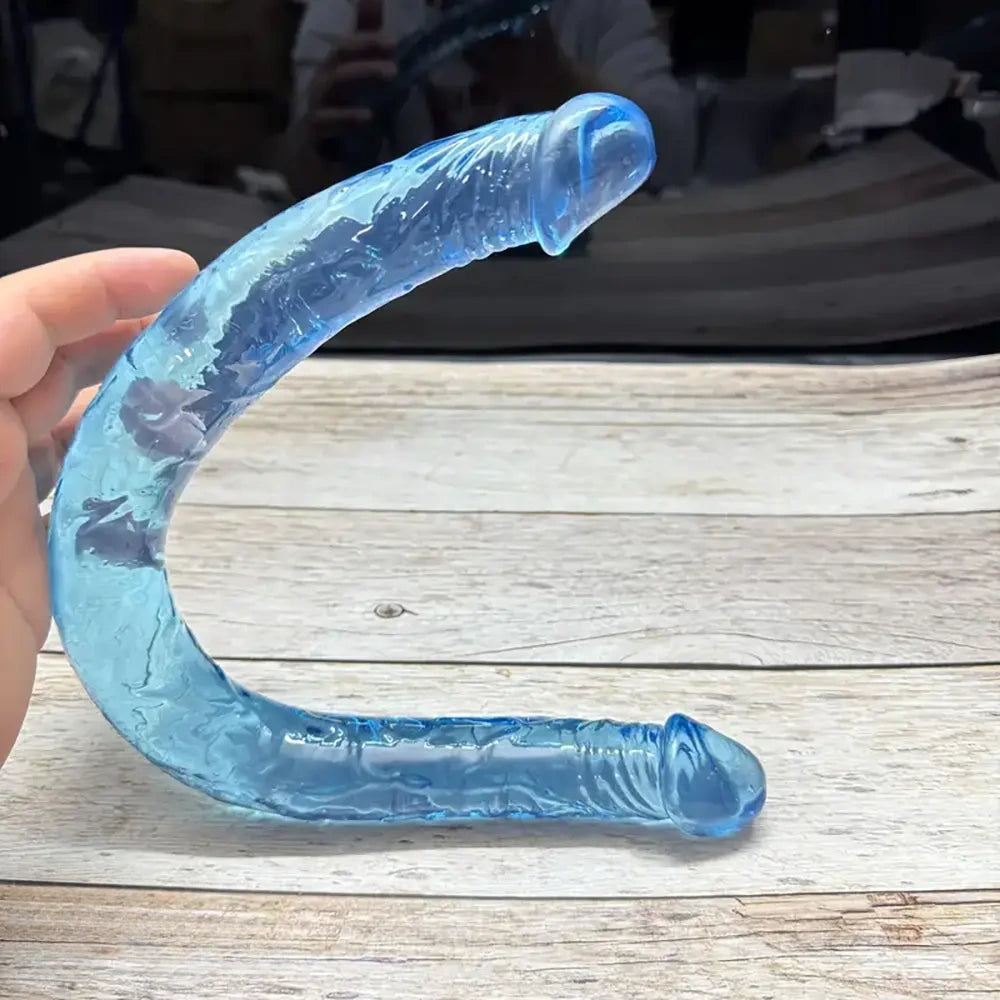 17.32in Long Dual Head Simulated Penis Dildo For G-Spot Stimulation