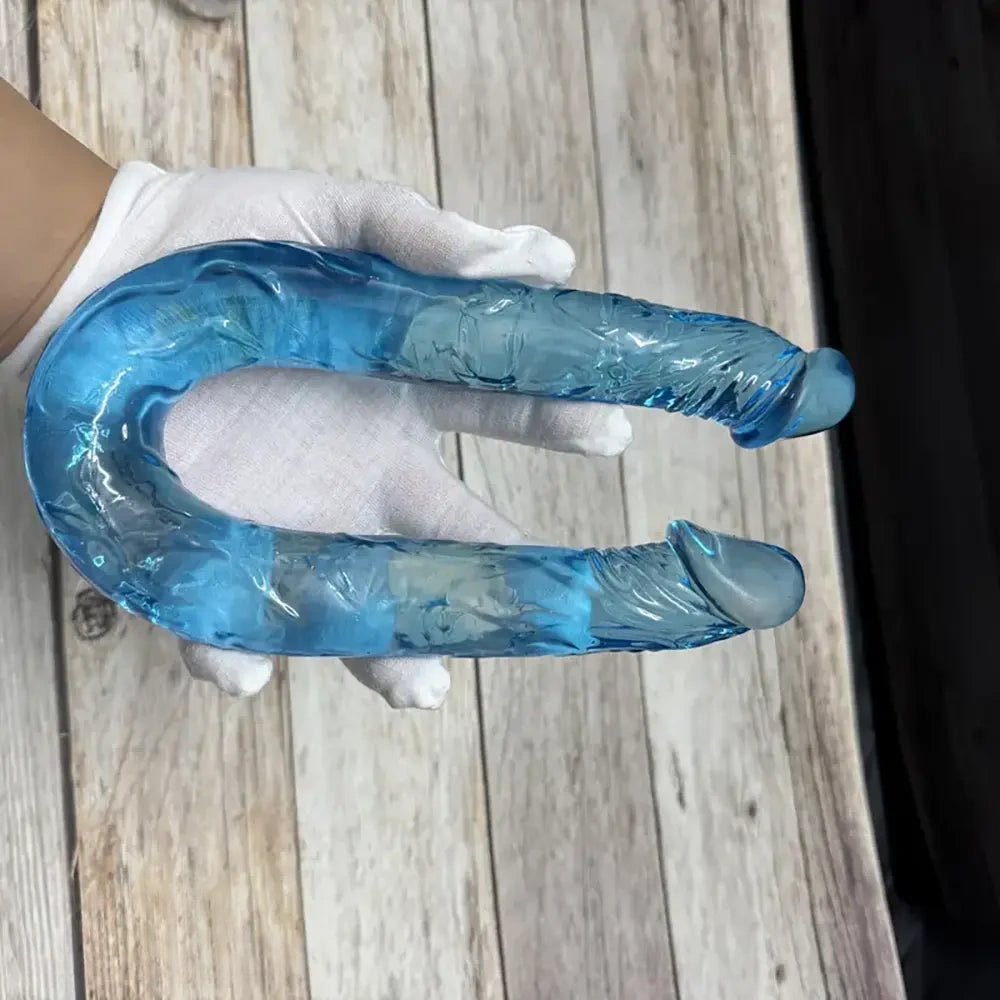 17.32in Long Dual Head Simulated Penis Dildo For G-Spot Stimulation