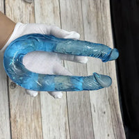 17.32in Long Dual Head Simulated Penis Dildo For G-Spot Stimulation