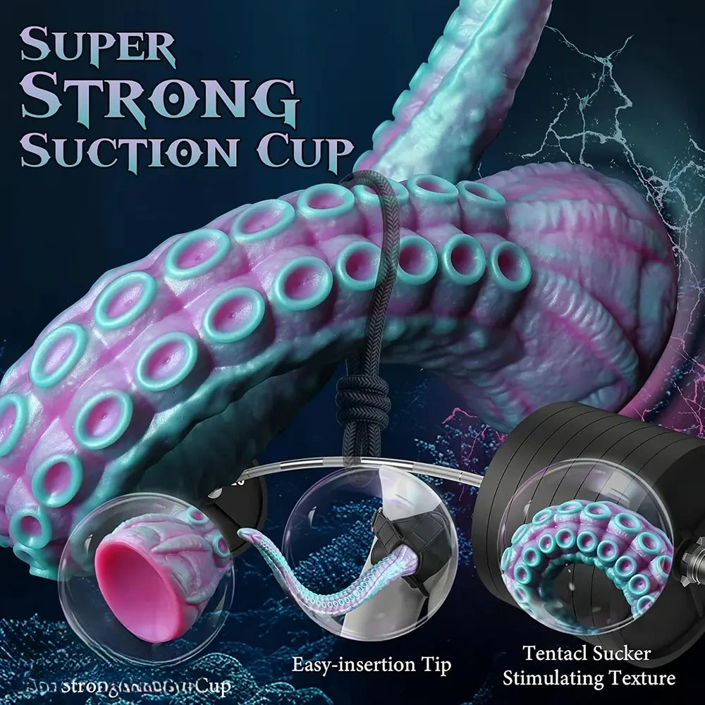 17.32in Monster Huge Long Vacation Penis Tentacle Anal Plug Dildo For G-spot