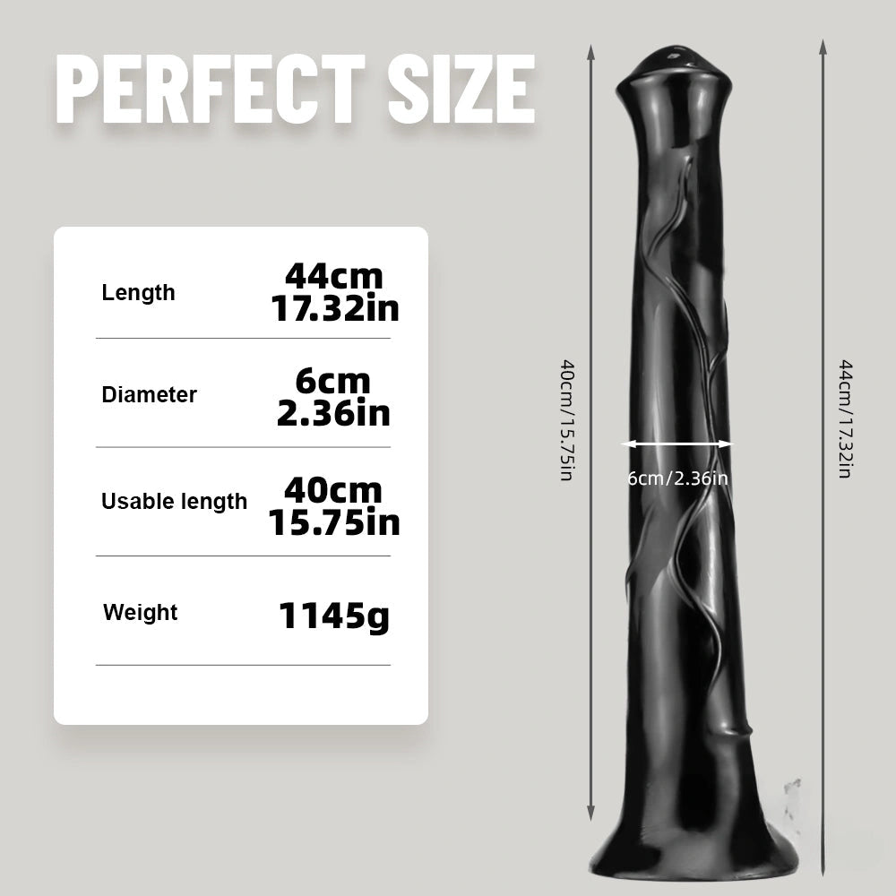 17.32in Super Long Big Girth Horse Dildo For Anal Sex Orgasm